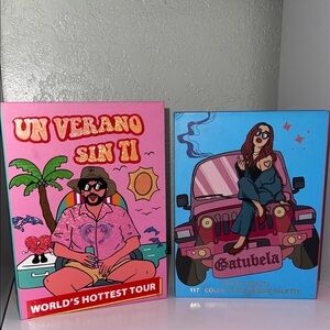 Colorful Pop Art Eyeshadow Palette Books - Bad Bunny & Karol G Bundle